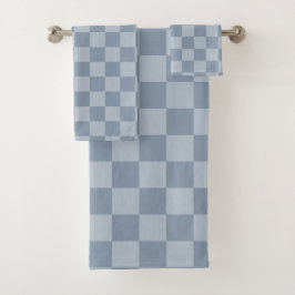 Dusty Blue Checkerboard
