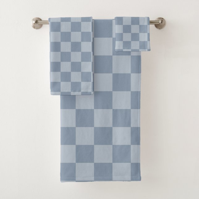 Dusty Blue Checkerboard (In situ)
