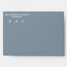 Dusty Blue Country Boda de encaje blanco combinado