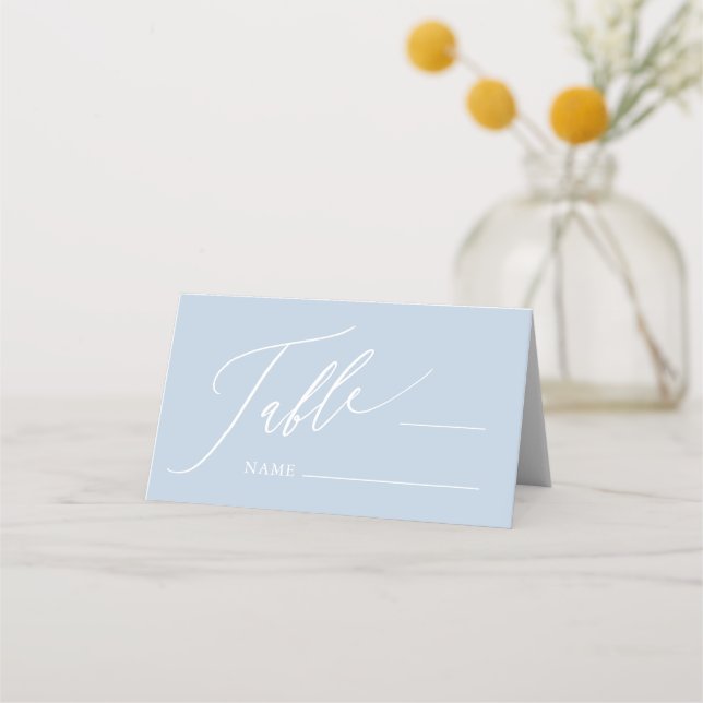 Dusty Blue Cross Boy Baptism Doble tarjeta de luga (Anverso)