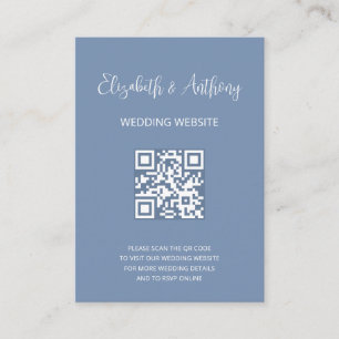 Dusty Blue Elegante Script   Invitación de bodas R