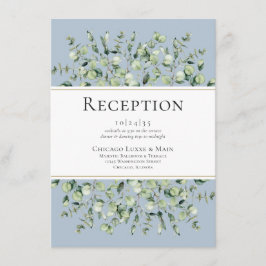 Dusty Blue Eucalyptus Boda Recepción