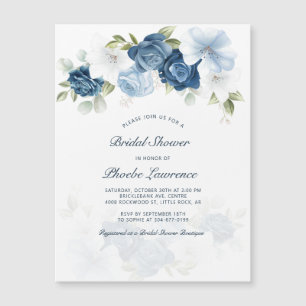 Dusty Blue Floral Botanal Bridal Shower
