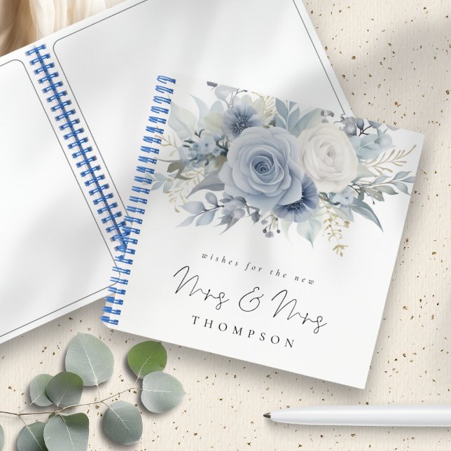 Dusty Blue Florals Desea Nuevo Libro De La Sra. Gu (Subido por el creador)