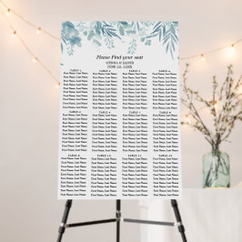 Dusty Blue Greenery Pradera Salvaje 12 Mesas 