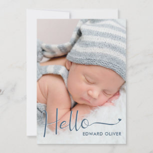 Dusty Blue Hello Baby Photo Nation Anuncio