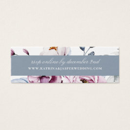 Dusty Blue Mauve Boda de flores sitio web RSVP