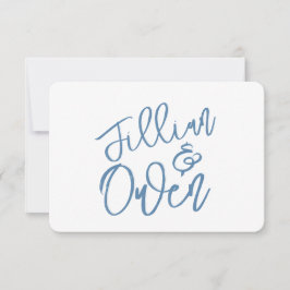 Dusty Blue Personalized Gracias Nota