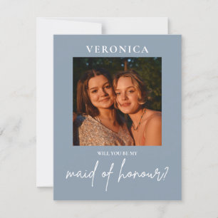 Dusty Blue Photo Maid, doncella de propuesta del B