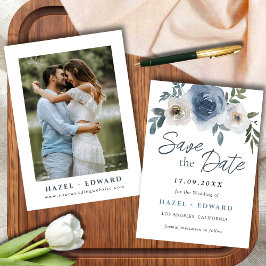 Dusty Blue Photo Wedding Salven La Invitación De F