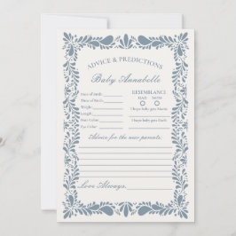 Dusty Blue Talavera Tile Advance para tarjeta de b