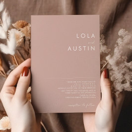 Dusty Boho | Invitación a la boda Rosa y púrpura