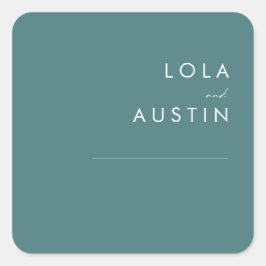 Dusty Boho | Sellos para sobres Bodas verdes