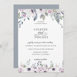 Dusty Garden Invitación a la Boda Floral