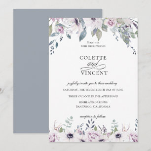 Dusty Garden Invitación a la Boda Floral