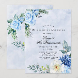 Dusty Navy Blue Bridesmaids Invitaciones al almuer