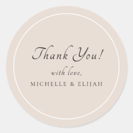 Dusty Pink Gracias A Boda Favor Pegatinas