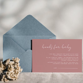 Dusty Pink Minimal Rustic books para bebé