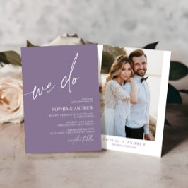 Dusty Purple Hacemos Invitación a la Boda Minimali