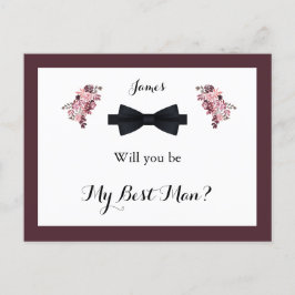 Dusty Rosa Burgundy Mejor Tarjeta de Solicitud par