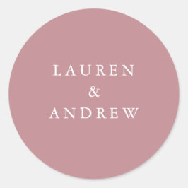 Dusty Rosa de Sellos para sobres Bodas modernos