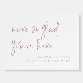 Dusty Rosa Estamos encantados de que estés aquí Bo