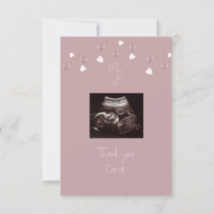 Dusty Rosa Mi Primer Gracias Tarjeta Graciosa