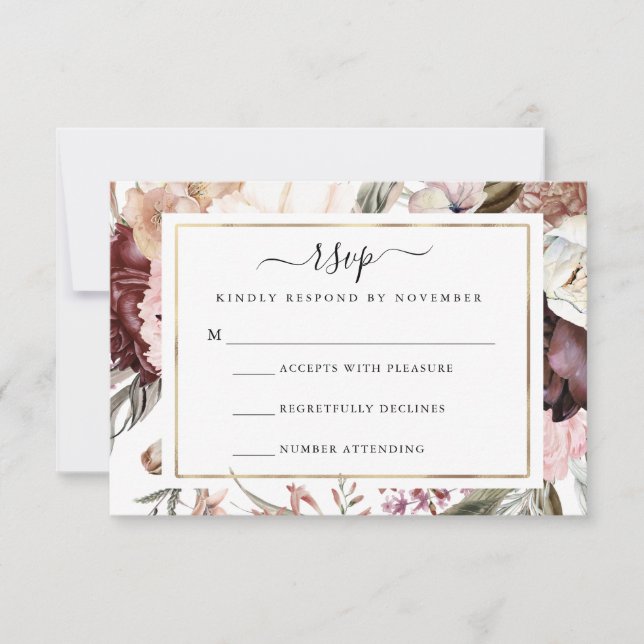 Dusty Rosa RSVP Flyer (Anverso)