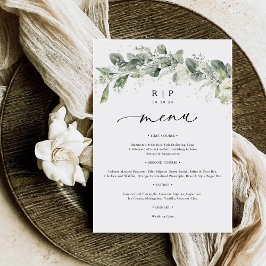 Dusty Sage Green Boda Flat Menu