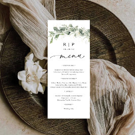 Dusty Sage Green Boda Flat Menu