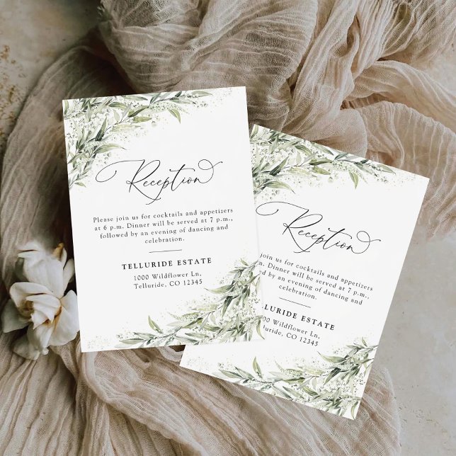 Dusty Sage green Wedding Tarjeta de inscripción pa (Subido por el creador)
