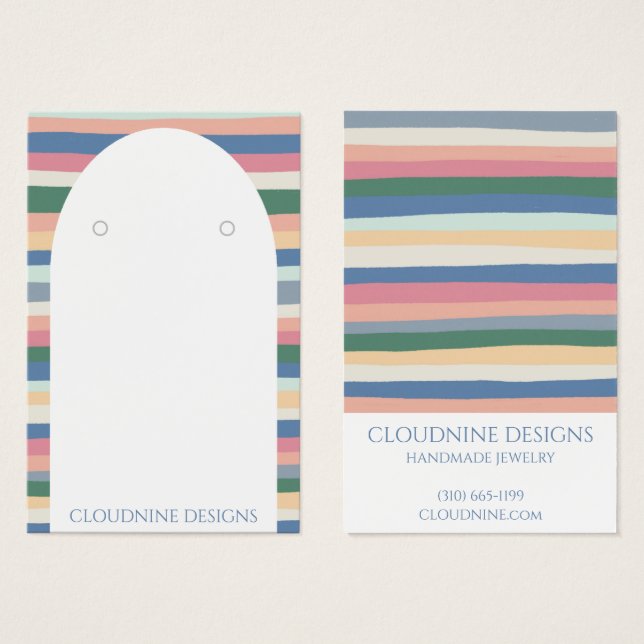 Dusty Stripes Arch Earl Jewelt Display Card (Anverso y reverso)