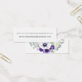 Dusty Violet Boda acuarela Floral RSVP