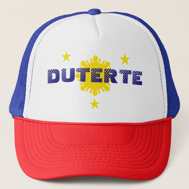 Duterte para el gorra del presidente campaña (Anverso)