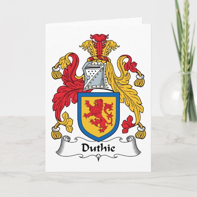 Duthie Family Crest (Anverso)