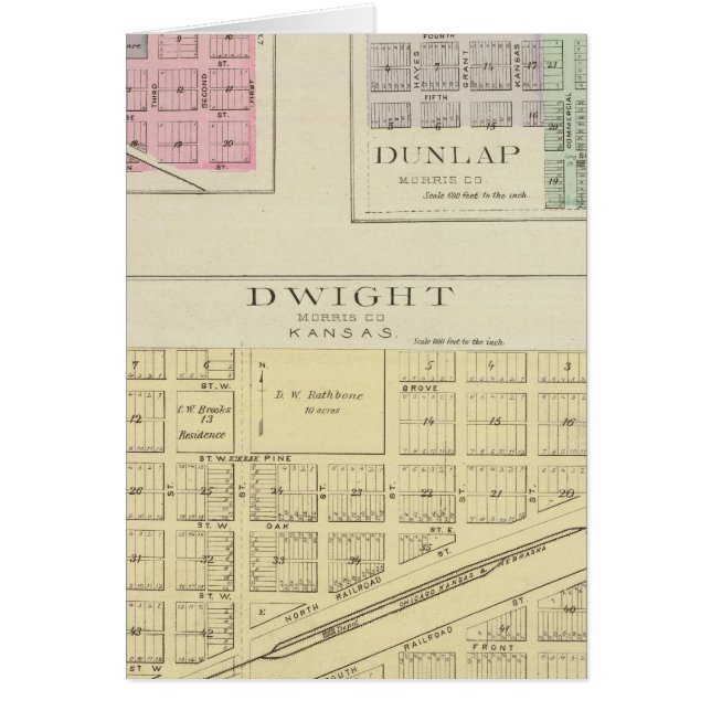 Dwight, Wilsey, Dunlap, Kansas (Frente)