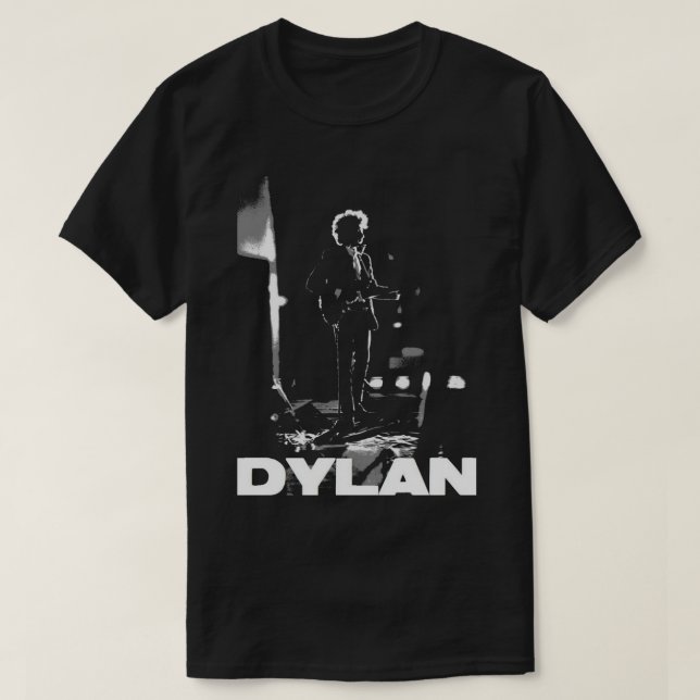 dylan sobre camiseta esencial negra (Diseño del anverso)