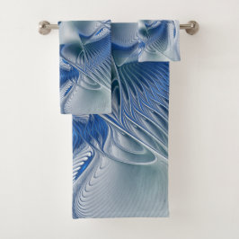 Dynamic Fantasy Abstract Blue Tones Fractal Art