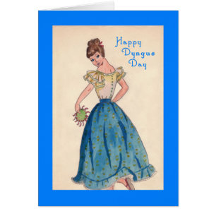 Dyngus Day Card Chica Dancing