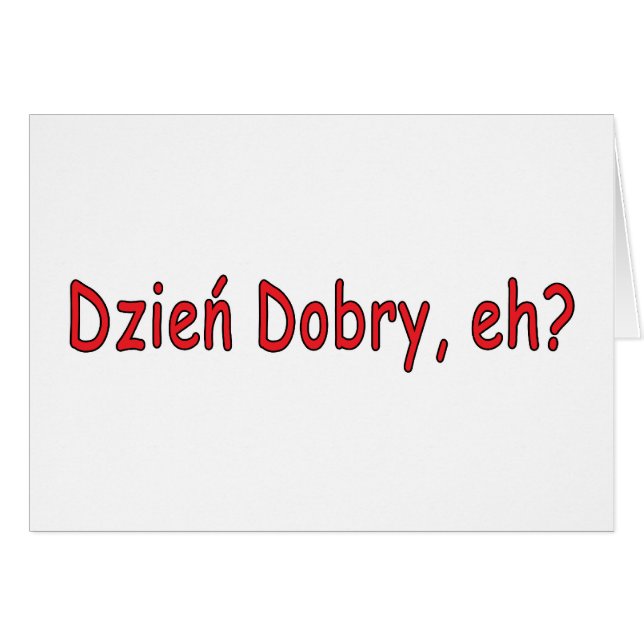 Dzien Dobry, ¿eh? (Anverso (Horizontal))