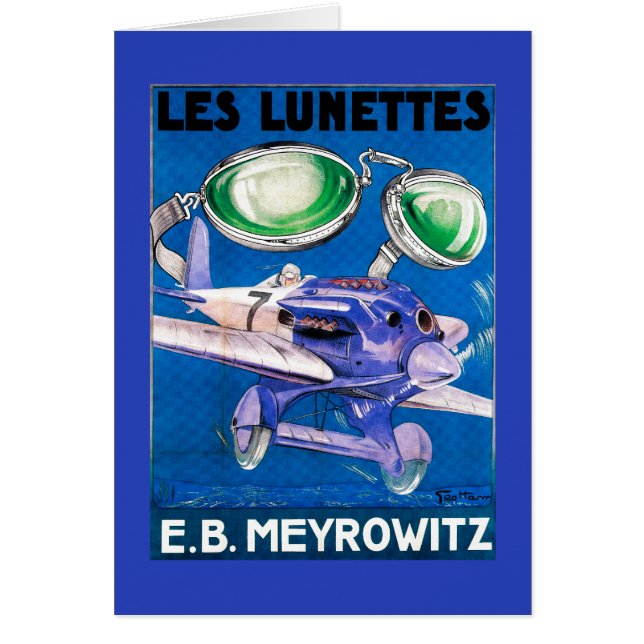 E.B. Publicidad de gafas voladoras de Meyrowitz (Frente)