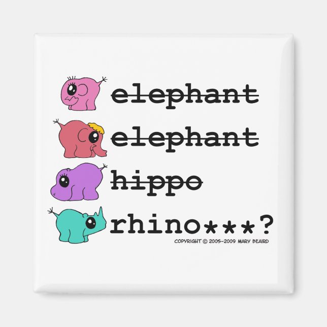 e.e.h.r.? imán del logotipo (Frente)