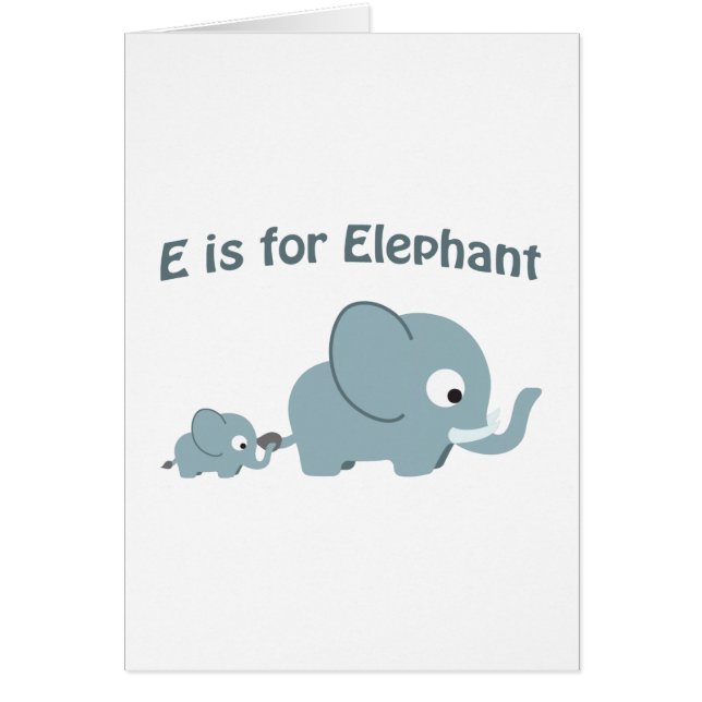 E es para Elephant (Frente)