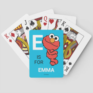 E es para Elmo Agrega tu nombre Cartas de póqu
