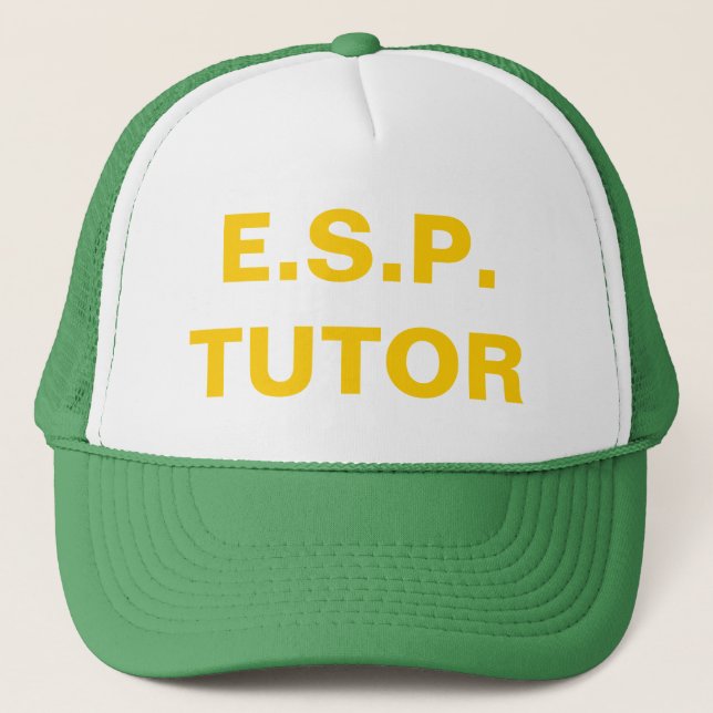 E.S.P. Gorra del camionero del profesor particular (Anverso)