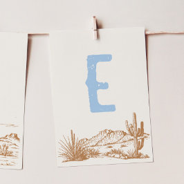 "E" Tarjeta de Banner para un alto presidente occi