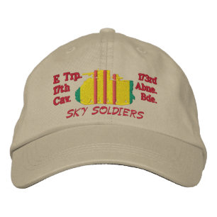 E Troop 17º Cav. Gorra bordado en pista M113