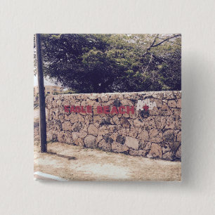 Eagle Beach - botón cuadrado de 2 pulgadas