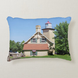 Eagle Bluff Lighthouse almohada acento