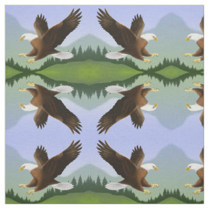 Eagle calvo de Alaska en tela del desierto